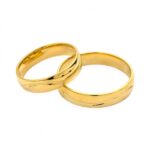 Obrączki złote SL36 półokrągłe - obrazek 2