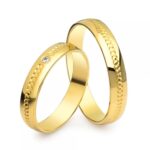 Obrączki złote SL32 półokrągłe