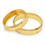 Obrączki złote Sl33 płaskie - obrazek 2