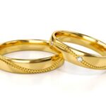 Obrączki złote S333 półokrągłe