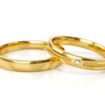 Obrączki złote S334 półokrągłe