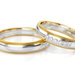 Obrączki złote S337 półokrągłe