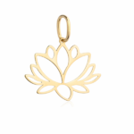 Zawieszka złota kwiat lotosu