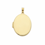 Zawieszka złota puzderko owalne