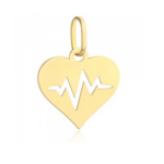 Zawieszka złota serce linia życia
