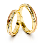 Obrączki złote S323 półokrągłe