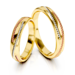 Obrączki złote S323 półokrągłe