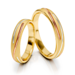 Obrączki złote S324 półokrągłe