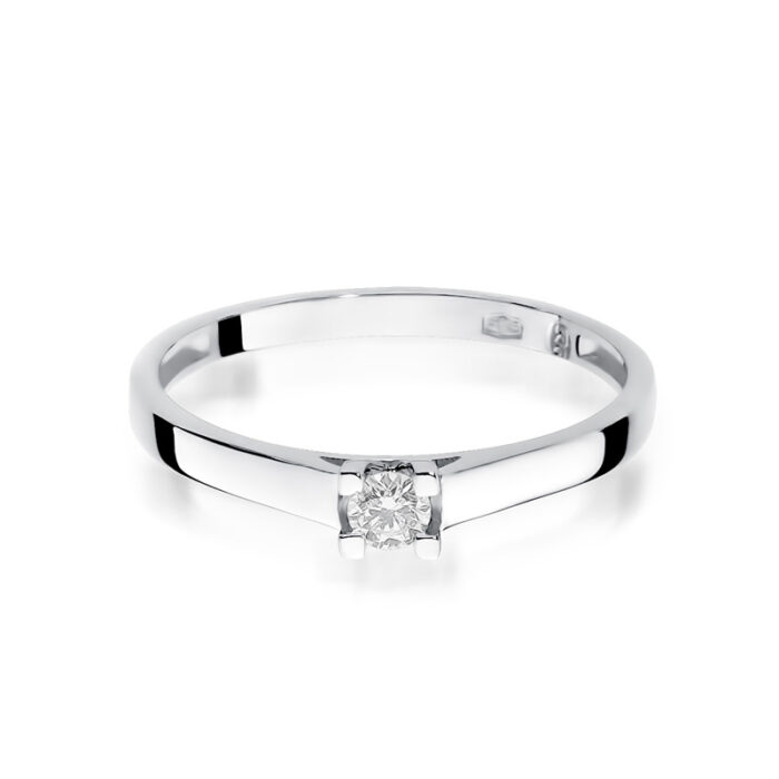 Pierścionek złoty z diamentem BD-W221B - obrazek 2