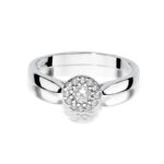 Pierścionek złoty z diamentami BD-W362B - obrazek 2