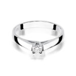 Pierścionek złoty z diamentem BD-W70B - obrazek 2