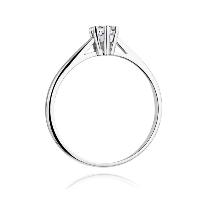 Pierścionek złoty z diamentami BD-W365B - obrazek 3