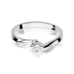 Pierścionek złoty z diamentem BD-W243B - obrazek 2