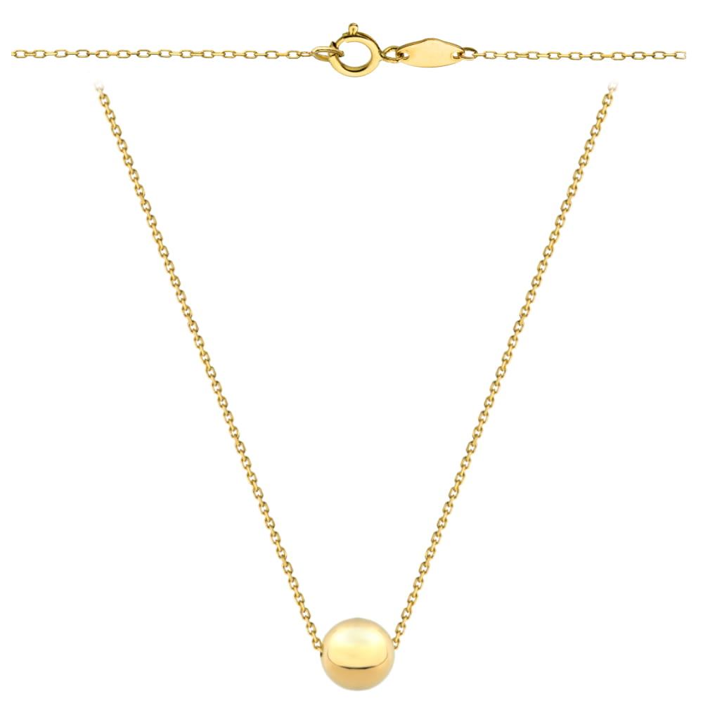 3-17-N00403-2 (1) Naszyjnik złoty kulka - obrazek 1
