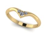 Pierścionek złoty ring z diamentami laboratoryjnymi RR1
