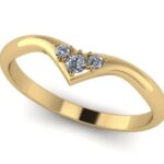 Pierścionek złoty ring z diamentami laboratoryjnymi RR1