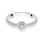 Pierścionek złoty z diamentami BD-W273B - obrazek 2