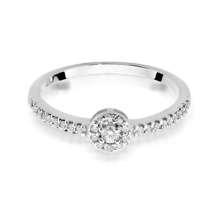 Pierścionek złoty z diamentami BD-W273B - obrazek 2