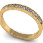 Pierścionek złoty ring z diamentami laboratoryjnymi RR5