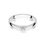 Pierścionek złoty z diamentem BD-W175B - obrazek 2