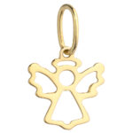 Zawieszka złota aniołek z aureolą