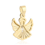 Zawieszka złota diamentowany aniołek