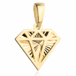 Zawieszka złota diament