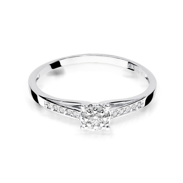 A Pierścionek złoty z diamentami BD-W34B - obrazek 2