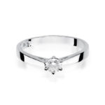 Pierścionek złoty z diamentem BD-W229B - obrazek 2