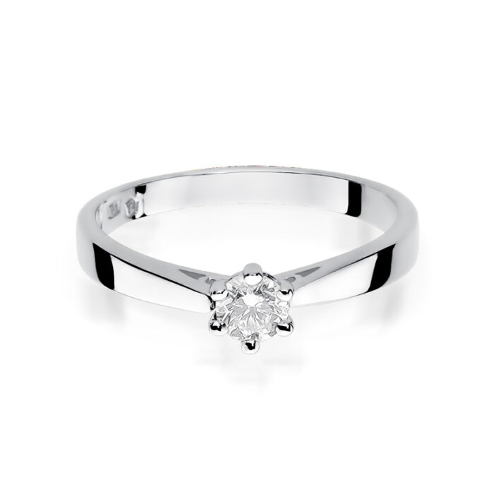 Pierścionek złoty z diamentem BD-W229B - obrazek 2