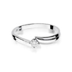 Pierścionek złoty z diamentem BD-W231B - obrazek 2