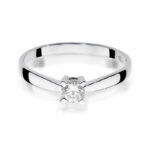 Pierścionek złoty z diamentem BD-W242B - obrazek 2