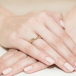 Pierścionek złoty z diamentem BD-W197/0,24 - obrazek 4