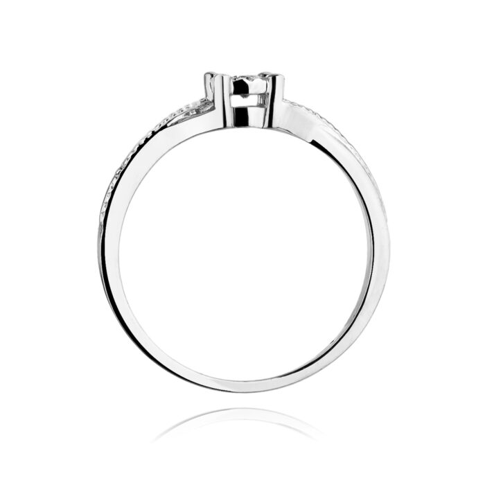 Pierścionek złoty z diamentami BD-W361B - obrazek 3