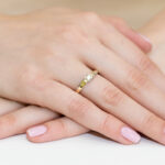 Pierścionek złoty z diamentem BD-W246 - obrazek 4