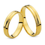 Obrączki złote SL37 półokrągłe