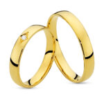 Obrączki złote SL34 półokrągłe