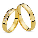 Obrączki złote SL50 płaskie