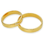 Obrączki złote SL42 płaskie - obrazek 2