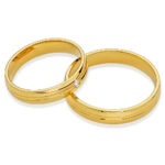 Obrączki złote SL38 półokrągłe - obrazek 2