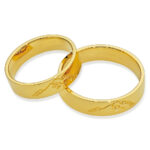 Obrączki złote SL54 płaskie - obrazek 2