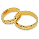 Obrączki złote SL46 płaskie - obrazek 2