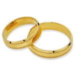 Obrączki złote SL48 płaskie - obrazek 2
