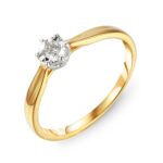 Pierścionek złoty z diamentem