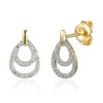 Kolczyki złote z diamentami