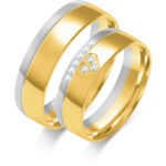 Obrączki złote ZS-B-221 półokrągłe