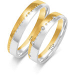 Obrączki złote ZS-B-231 półokrągłe