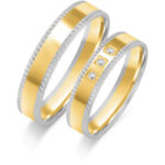 Obrączki złote ZS-B-235 płaskie