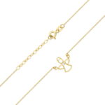 Naszyjnik złoty aniołek z diamentem - obrazek 2