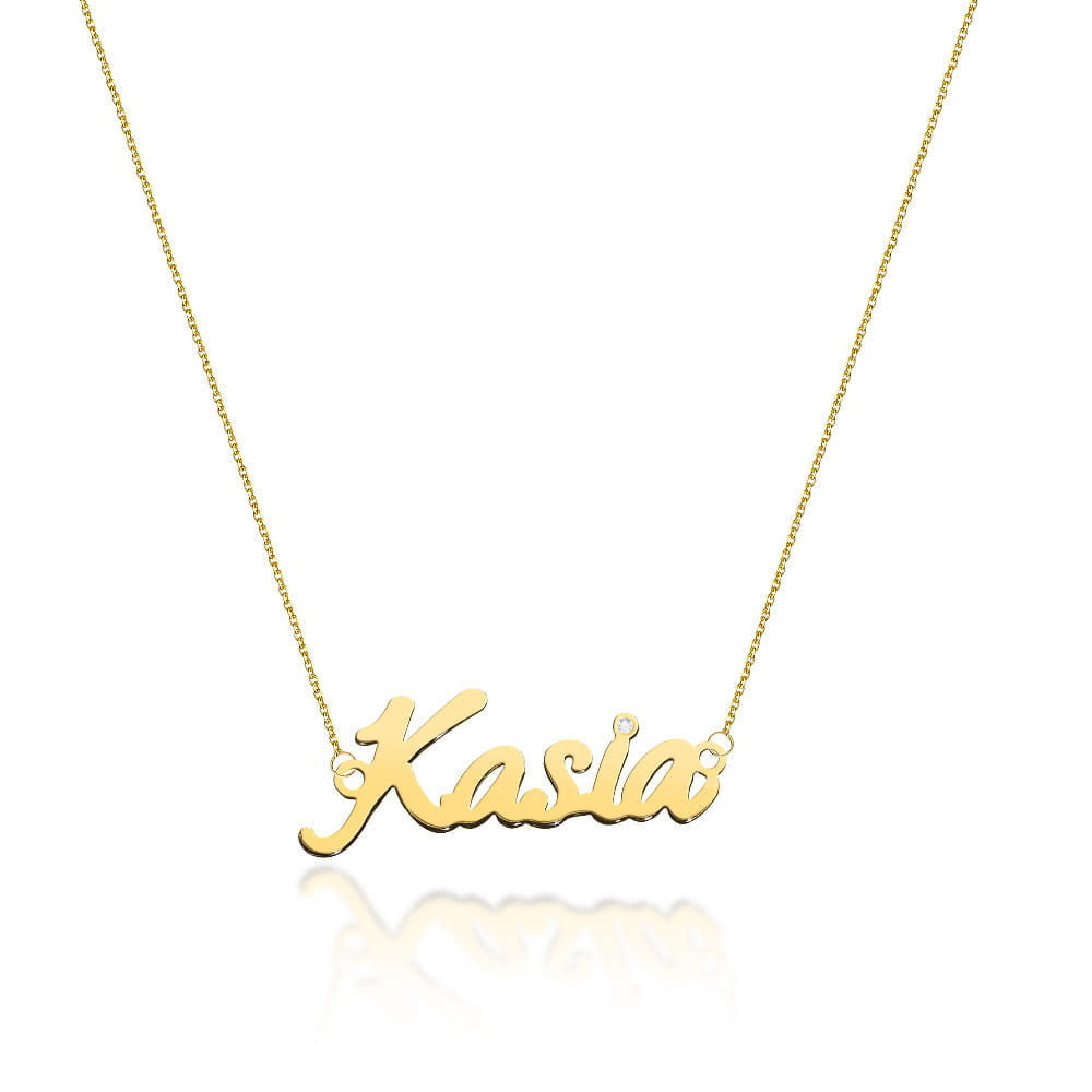 C067-Z-585-Kasia_1 Naszyjnik złoty z diamentem - Kasia - obrazek 1